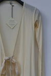 BASERANGE Cotton Long Sleeve Cardigan TTOW-RB-WI21 Seashell Eggshell